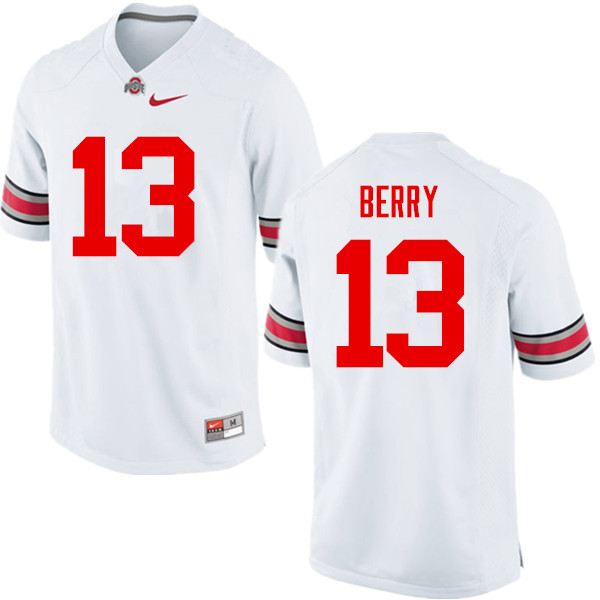 Men Ohio State Buckeyes #13 Rashod Berry College Football Jerseys Game-White